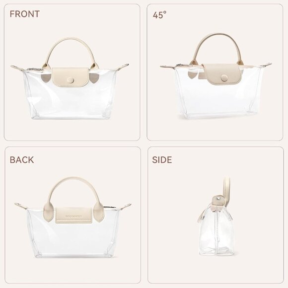 Clear Bag for Stadium Approved Small Crossbody Purse Handbags for Concerts Sport - Picture 6 of 6